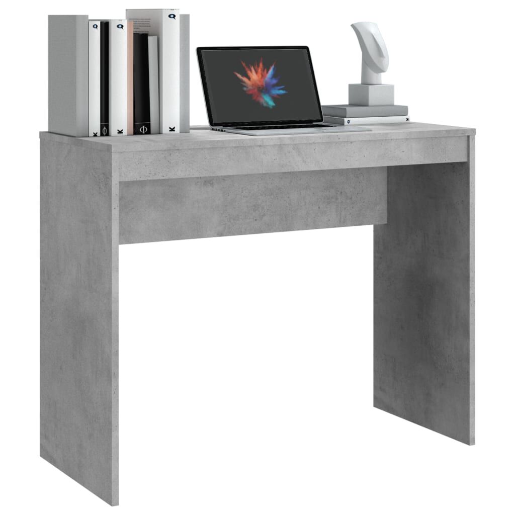 vidaXL Γραφείο Γκρι Σκυροδέματος 90x40x72 εκ. Επεξεργασμένο Ξύλο