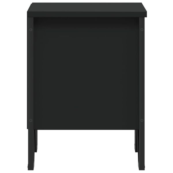 vidaXL Κομοδίνο Μαύρο 40 x 30 x 40 εκ. από Επεξεργασμένο Ξύλο