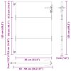 vidaXL Πύλη Κήπου 85 x 125 εκ. από Ατσάλι Corten