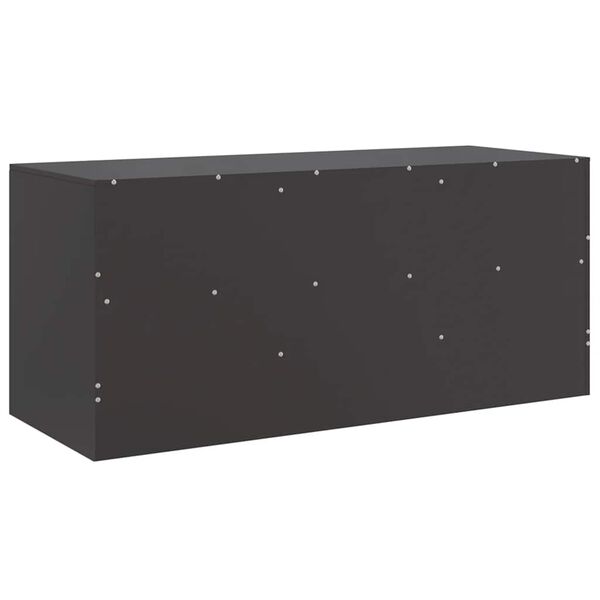 vidaXL Έπιπλο Τηλεόρασης Μαύρο 99x39x44 εκ. από Ατσάλι
