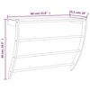 vidaXL Κρεμάστρα για Πετσέτες 60x25,5x49 εκ. από Μασίφ Ξύλο Καρυδιάς