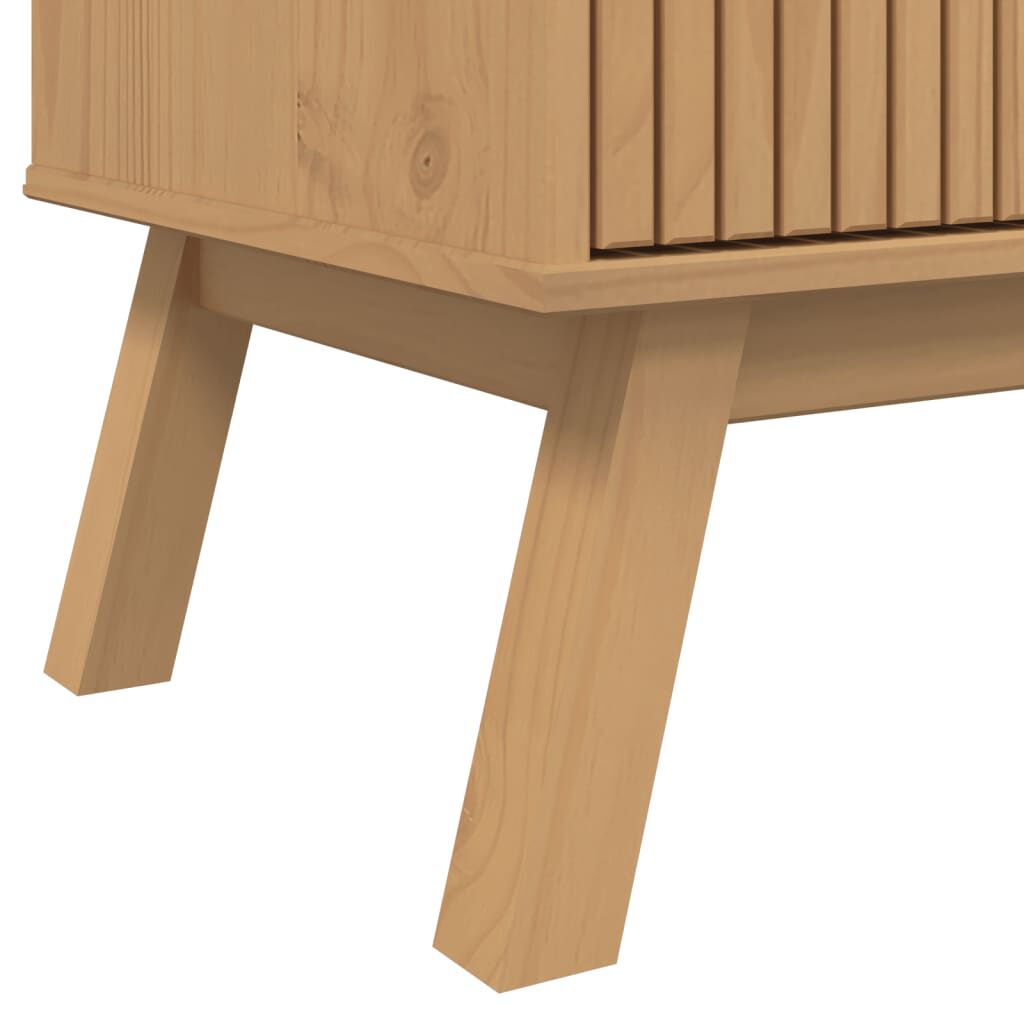 vidaXL Μπουφές OLDEN Καφέ 114 x 43 x 73,5 εκ. από Μασίφ Ξύλο Πεύκου