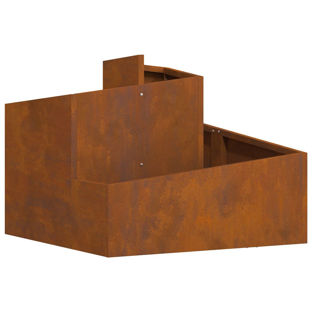 vidaXL Γλάστρες & Κουτιά Χάλυβας Corten Μέτριος Ανθεκτικός