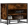 vidaXL Πάγκος παπουτσιών Δρυς Καπνιστό 60x40x53,5cm Επεξεργασμένο ξύλο