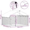 vidaXL Κλουβί Σκύλου Εξωτερικού Χώρου 200 x 200 x 150 εκ. με Στέγαστρο