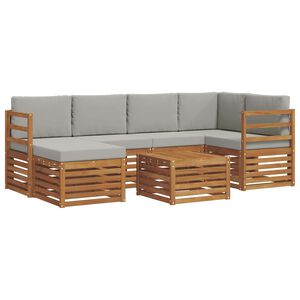 vidaXL &Sigma;&alpha;&lambda;&omicron;&nu;ά&kappa;&iota; &Gamma;&omega;&nu;&iota;&alpha;&kappa;&omicron;ύ &Kappa;&alpha;&nu;&alpha;&pi;έ 7 pcs &Phi;&upsilon;&sigma;&iota;&kappa;ό &kappa;&alpha;&iota; &Alpha;&nu;&omicron;&iota;&chi;&tau;ό &Gamma;&kappa;&rho;&iota;