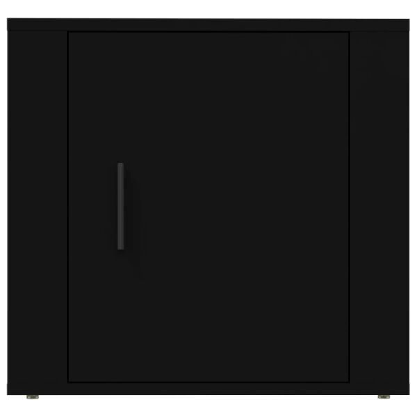 vidaXL Κομοδίνα 2 τεμ. Μαύρα 50 x 39 x 47 εκ.