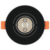 vidaXL Spotlights με προβολείς 6 pcs Μαύρο 9 x 9 x cm Αλουμίνιο
