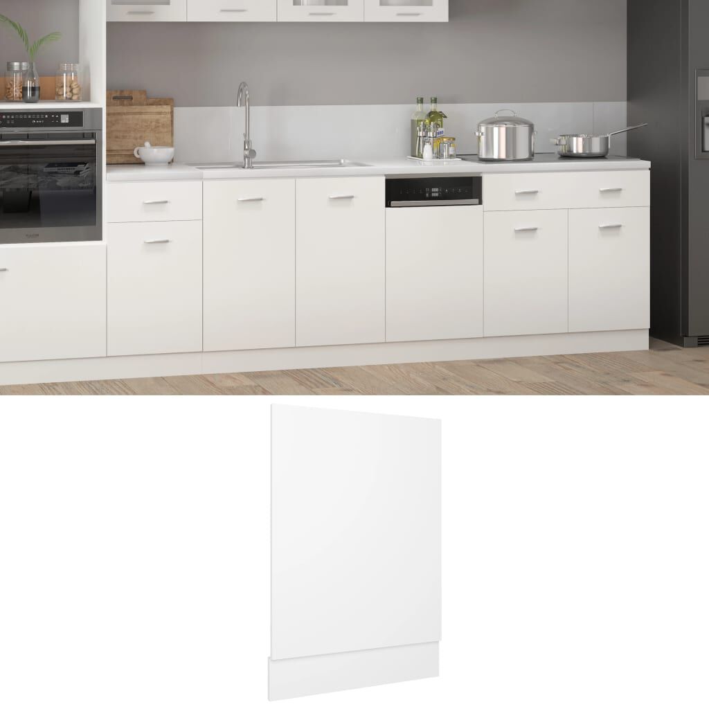 vidaXL Πρόσοψη Πλυντηρίου Πιάτων Lyon Λευκή 45 x 3 x 67εκ. από