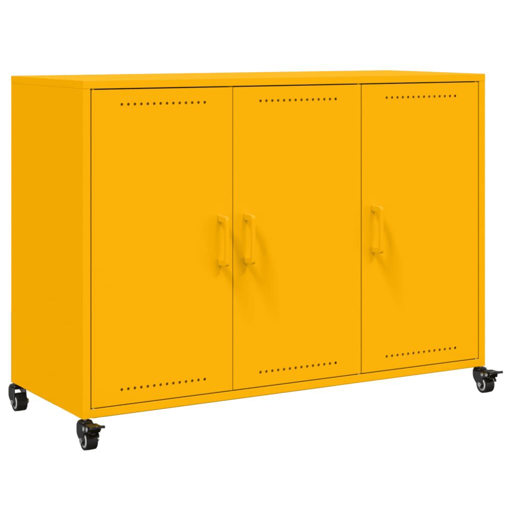 vidaXL Ντουλάπι Μουσταρδί 100,5x39x72 εκ. από Ατσάλι