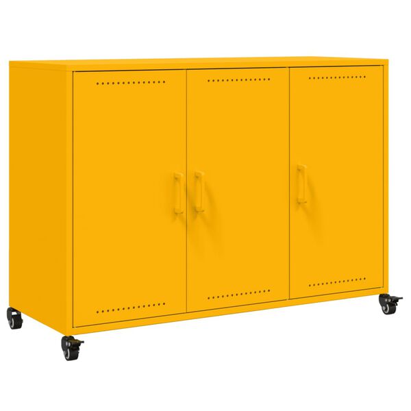 vidaXL Ντουλάπι Μουσταρδί 100,5x39x72 εκ. από Ατσάλι
