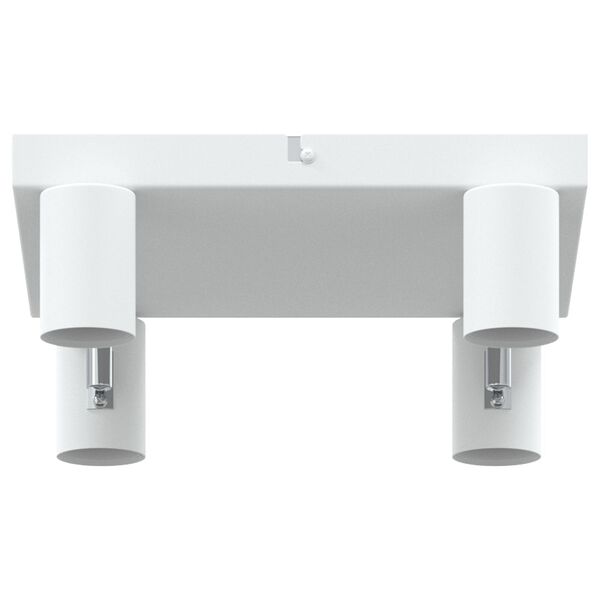 vidaXL Ceiling Spotlight 4 Way Adjustable Λευκό E27