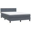 vidaXL Box Spring &Kappa;&rho;&epsilon;&beta;ά&tau;&iota; &mu;&epsilon; &sigma;&tau;&rho;ώ&mu;&alpha; &Sigma;&kappa;&omicron;ύ&rho;&omicron; &gamma;&kappa;&rho;&iota; 140x220 cm &Beta;&epsilon;&lambda;&omicron;ύ&delta;&iota;&nu;&omicron;
