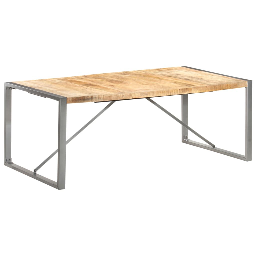 vidaXL Τραπεζαρία 200 x 100 x 75 εκ. από Μασίφ Ακατέργαστο Ξύλο Μάνγκο