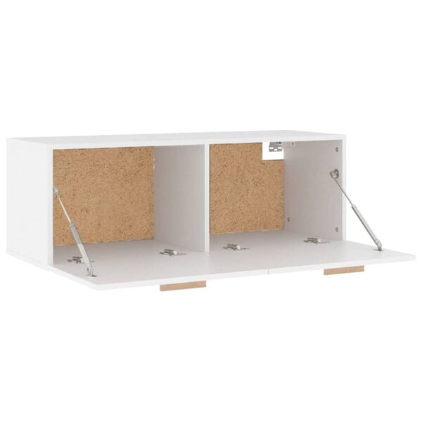 vidaXL Ντουλάπι Τοίχου άσπρο100x36,5x35 εκ. από Επεξεργασμένο Ξύλο