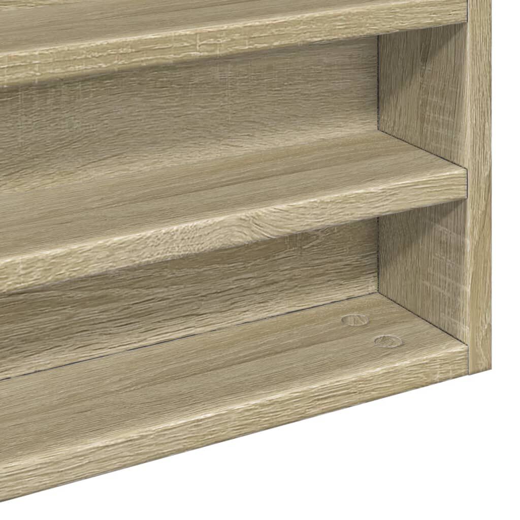 vidaXL Βιτρίνα Χρώμα Sonoma Δρυς 100x8,5x58 εκ. από Επεξεργασμένο Ξύλο