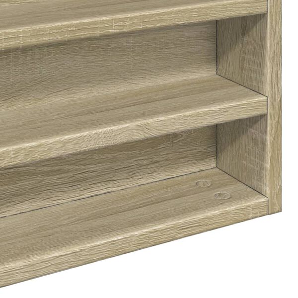 vidaXL Βιτρίνα Χρώμα Sonoma Δρυς 100x8,5x58 εκ. από Επεξεργασμένο Ξύλο
