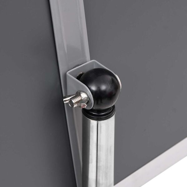 vidaXL Βάσεις Αφισών 2 pcs Ασημί 32.5x 24 x 78 εκ Κράμα Αλουμινίου