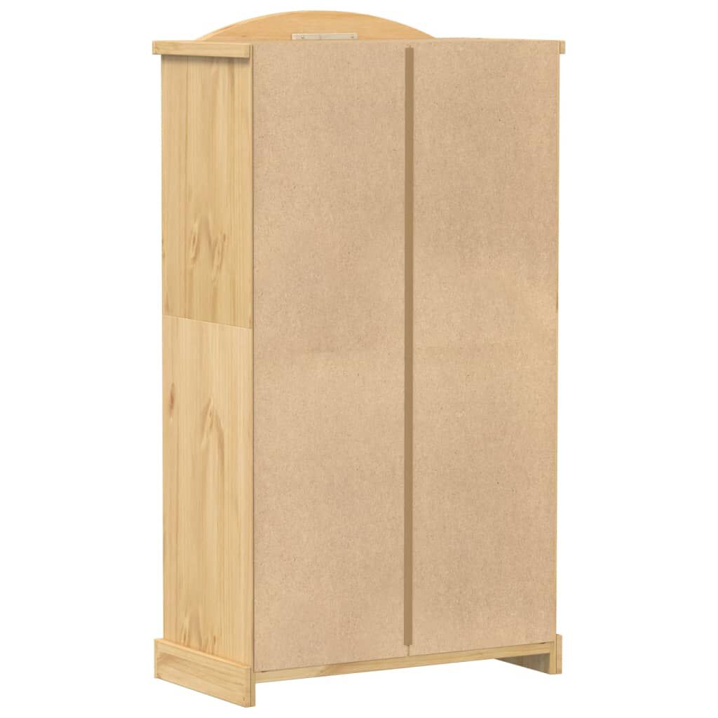 vidaXL Ντουλάπα Corona 102x52x186 εκ. από Μασίφ Ξύλο Πεύκου