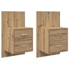 vidaXL &Tau;&omicron;ί&chi;&omicron;&upsilon; &kappa;&omicron;&mu;&omicron;&delta;ί&nu;&omicron; &Epsilon;&pi;&iota;&tau;&omicron;ί&chi;&iota;&omicron; 2 pcs Artisan Oak 48,5 x 32,5 x 80 &epsilon;&kappa;