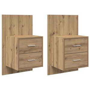 vidaXL &Tau;&omicron;ί&chi;&omicron;&upsilon; &kappa;&omicron;&mu;&omicron;&delta;ί&nu;&omicron; &Epsilon;&pi;&iota;&tau;&omicron;ί&chi;&iota;&omicron; 2 pcs Artisan Oak 48,5 x 32,5 x 80 &epsilon;&kappa;