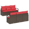 vidaXL &Sigma;&epsilon;&tau; &Kappa;&alpha;&nu;&alpha;&pi;έ &Kappa;ή&pi;&omicron;&upsilon; 7 pcs &Mu;&pi;έ&zeta; &kappa;&alpha;&iota; &Kappa;ό&kappa;&kappa;&iota;&nu;&omicron; &sigma;&upsilon;&nu;&theta;&epsilon;&tau;&iota;&kappa;ό &rho;&alpha;&tau;ά&nu;