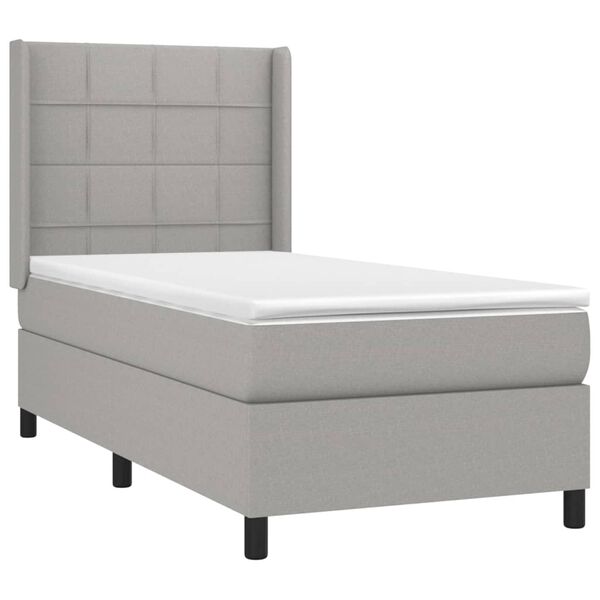 vidaXL &Kappa;&rho;&epsilon;&beta;ά&tau;&iota; Boxspring &mu;&epsilon; &Sigma;&tau;&rho;ώ&mu;&alpha; &Alpha;&nu;&omicron;&iota;&chi;&tau;ό &Gamma;&kappa;&rho;&iota; 90x190 &epsilon;&kappa;. &Upsilon;&phi;&alpha;&sigma;&mu;ά&tau;&iota;&nu;&omicron;