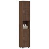 vidaXL Ντουλάπι Μπάνιου με πόρτα TULUM Καφέ δρυς 37 x 31.5 x 203 εκ