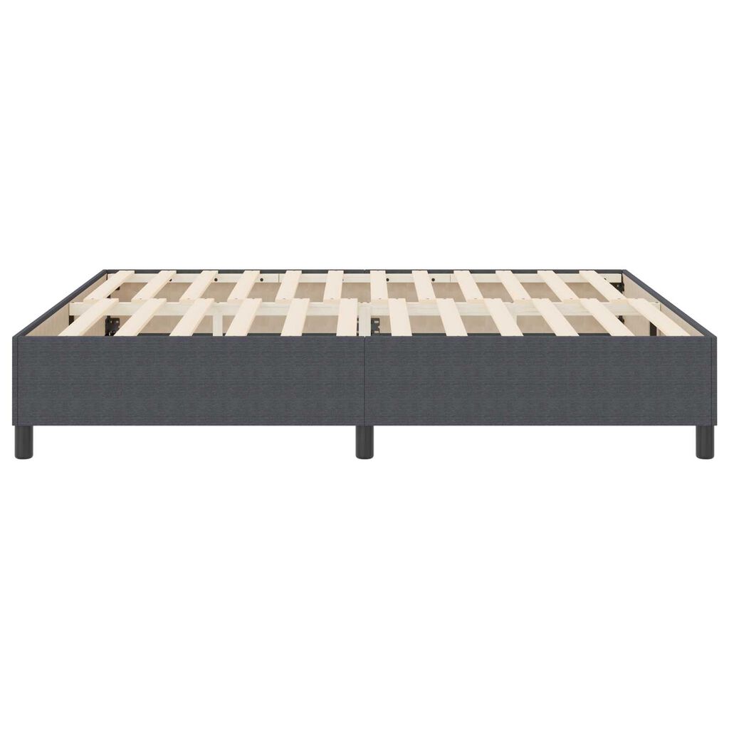 vidaXL Κρεβάτι με ελατήρια Σκούρο γκρι 180 x 200 cm Βελούδο