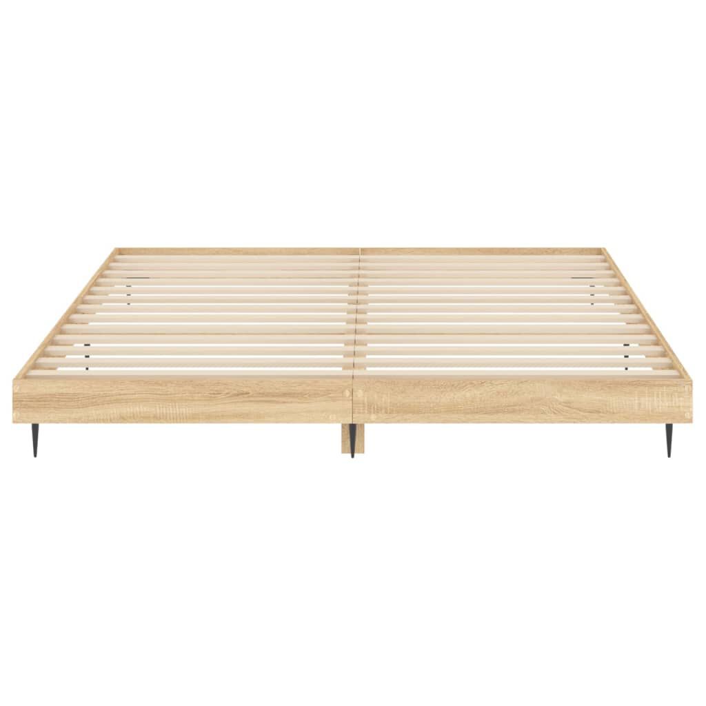 vidaXL Πλαίσιο Κρεβατιού Χωρ. Στρώμα Sonoma Δρυς 120x200εκ. Επ. Ξύλο