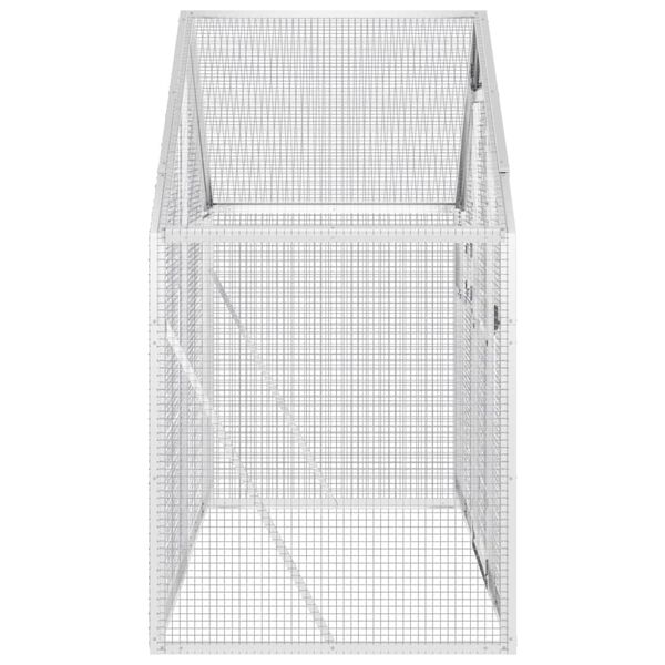 vidaXL Κλουβί Ασημένιο 179 x 100 x 185 εκ. από Αλουμίνιο