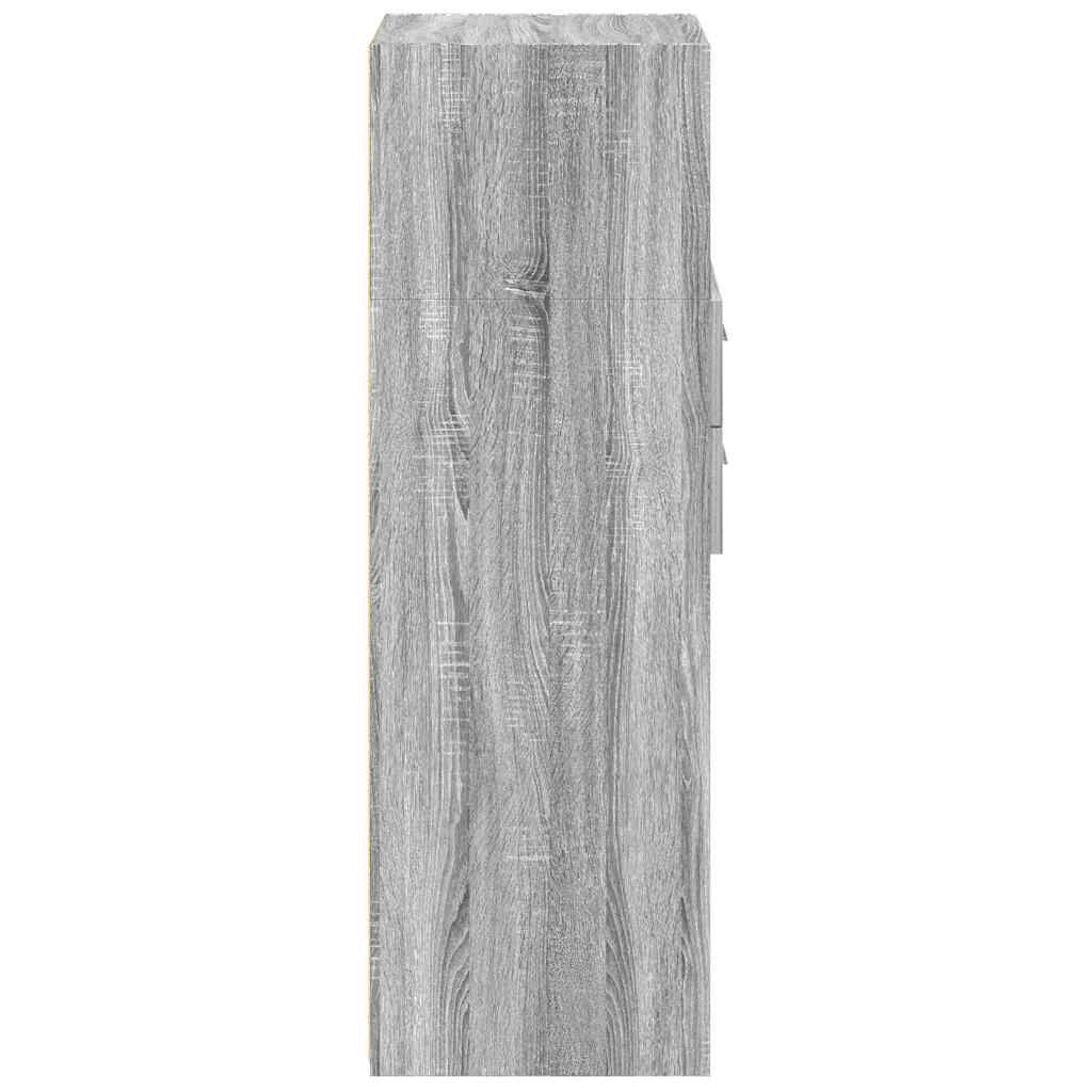vidaXL Ντουλάπι Γκρι Sonoma 50x42,5x124 εκ. από Επεξεργασμένο Ξύλο