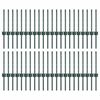 vidaXL Πό posts φράχτη 44 pcs Πράσινο 80 cm Ατσάλι