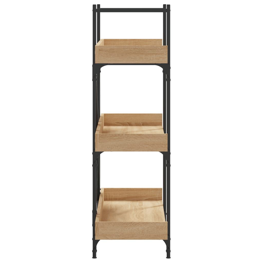 vidaXL Βιβλιοθήκη 3 Επιπέδων Sonoma Δρυς 100x33x108,5εκ. Επεξεργ. Ξύλο