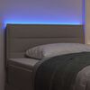 vidaXL LED κεφαλάρι με φώτα λωρίδας LED Επιτοίχιο Taupe 80 cm ύφασμα