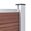 vidaXL Πάνελ Περίφραξης Καφέ 526 x 106 εκ. από WPC