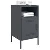 vidaXL Κομοδίνο Ανθρακί 36x39x68 εκ. από Χάλυβα