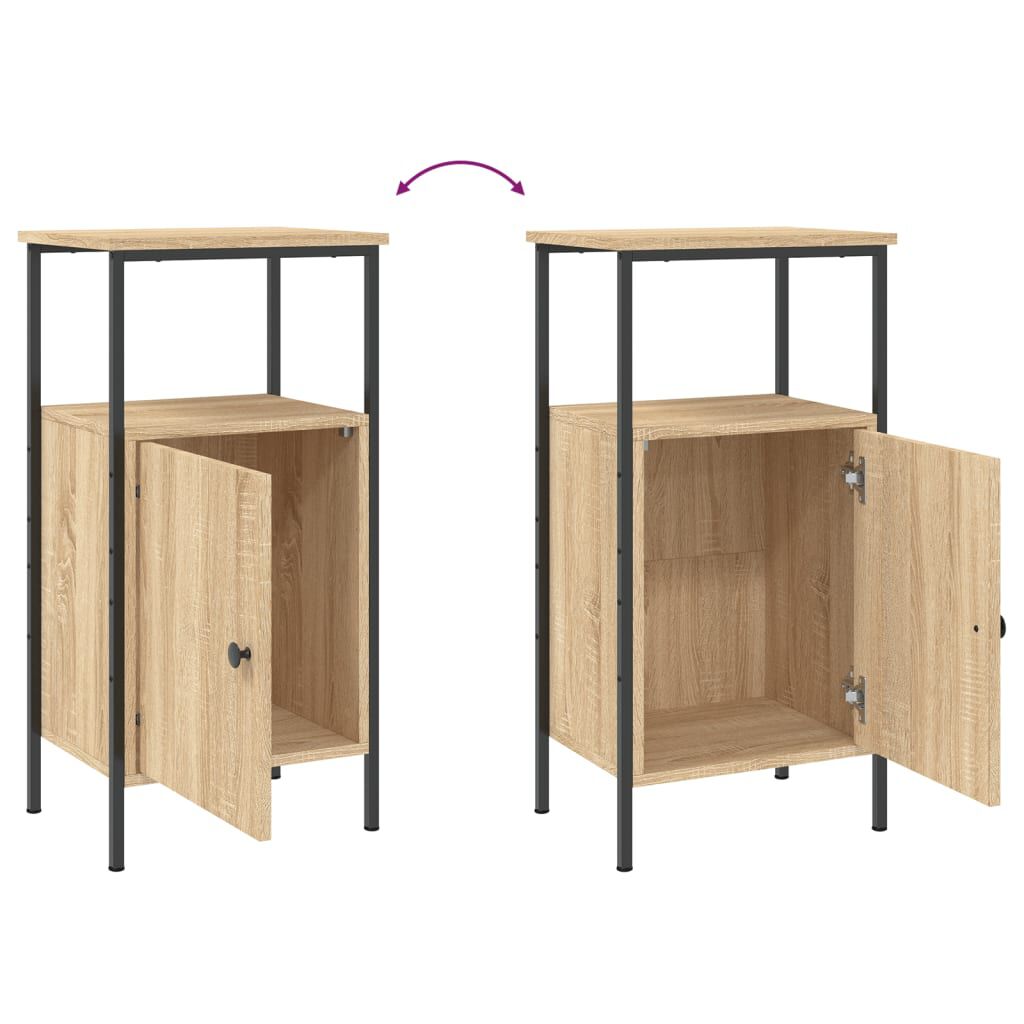 vidaXL Κομοδίνο Sonoma Δρυς 41 x 31 x 80 εκ. από Επεξεργασμένο Ξύλο