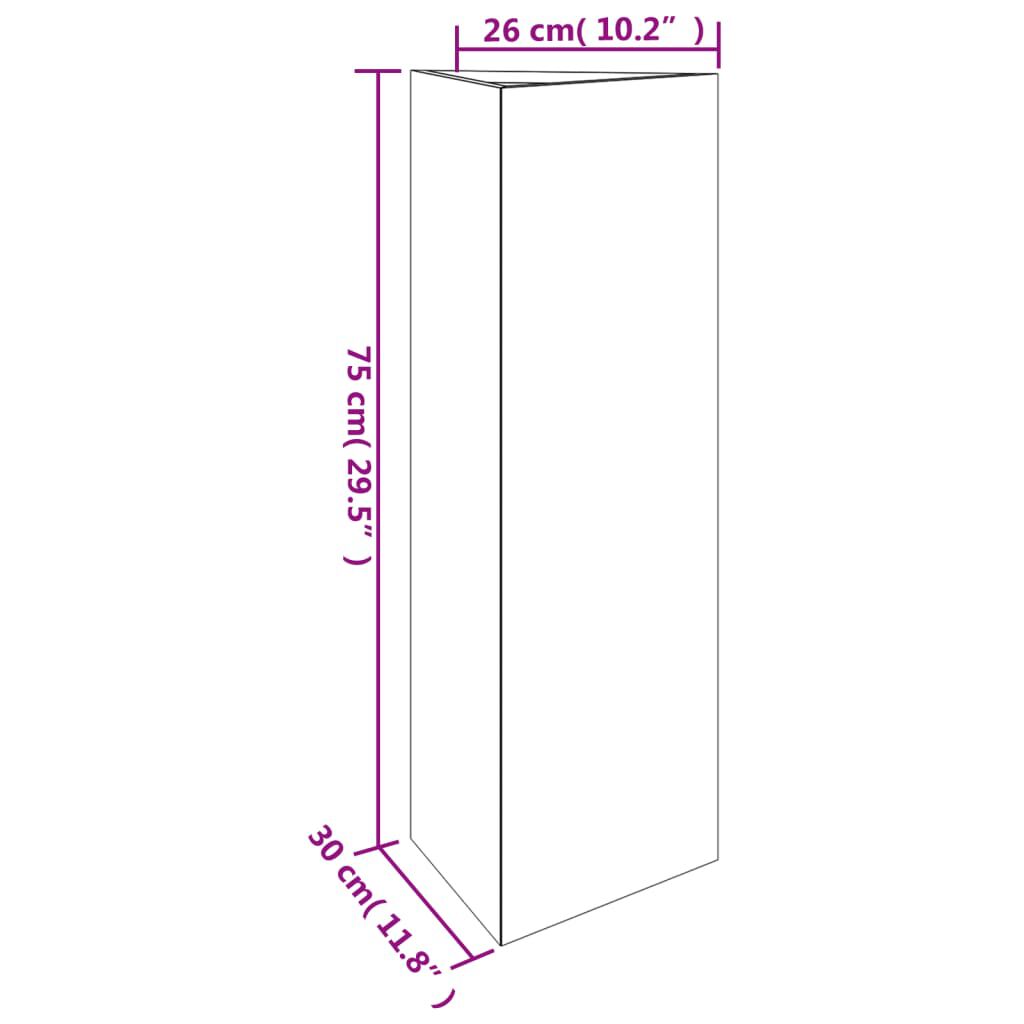 vidaXL Ζαρντινιέρα 30 x 26 x 75 εκ. από Ατσάλι Σκληρυθέν στο Αέρα
