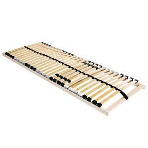 vidaXL Βάση κρεβατιού με λάμες Καφέ 70 x 190 cm Στερεό Ξύλο Μηλιάς