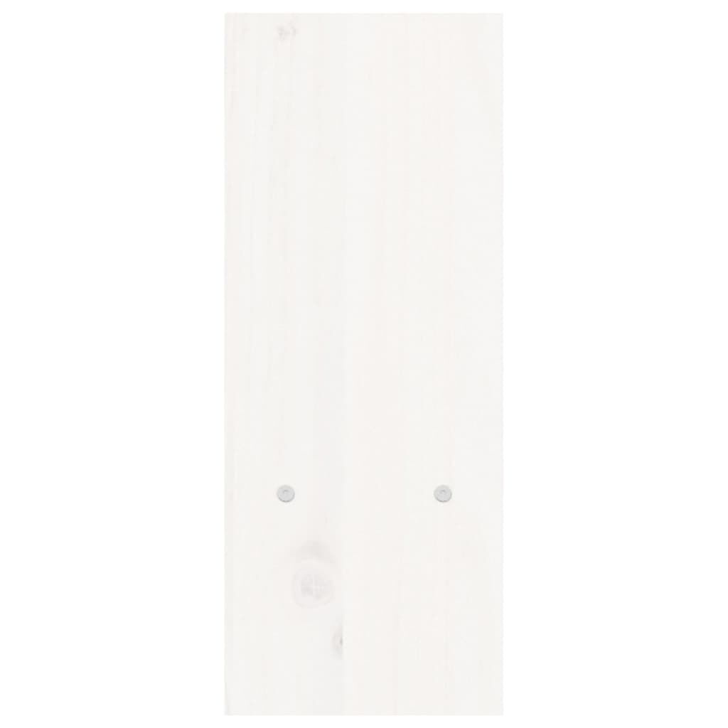 vidaXL Βάση Οθόνης Λευκή (39-72)x17x43 εκ. από Μασίφ Ξύλο Πεύκου