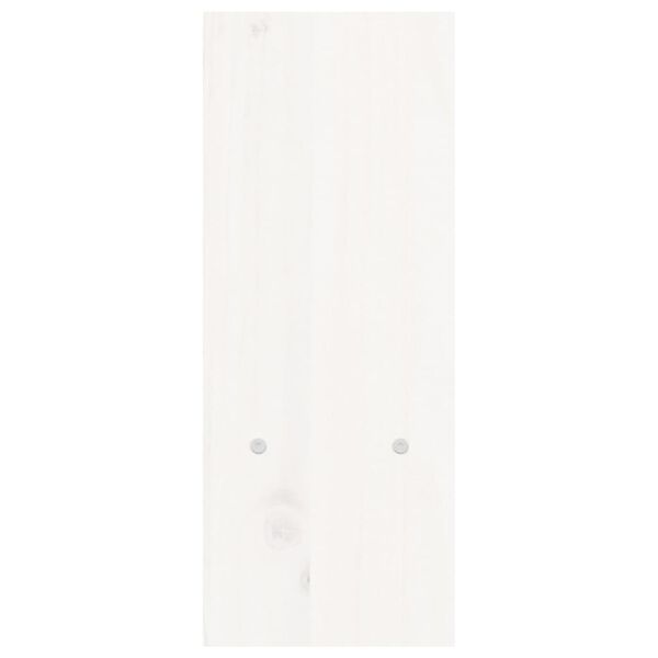 vidaXL Βάση Οθόνης Λευκή (39-72)x17x43 εκ. από Μασίφ Ξύλο Πεύκου