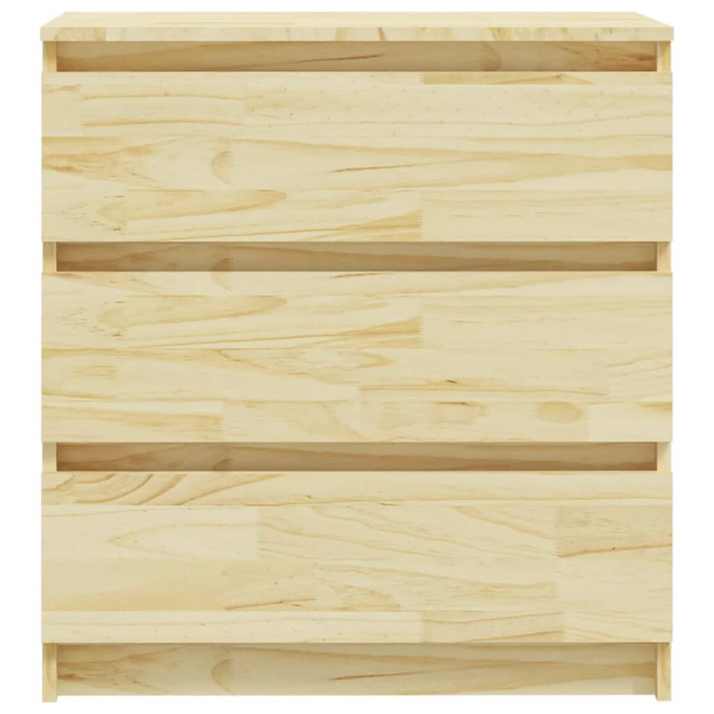 vidaXL Κομοδίνο 60 x 36 x 64 εκ. από Μασίφ Ξύλο Πεύκου