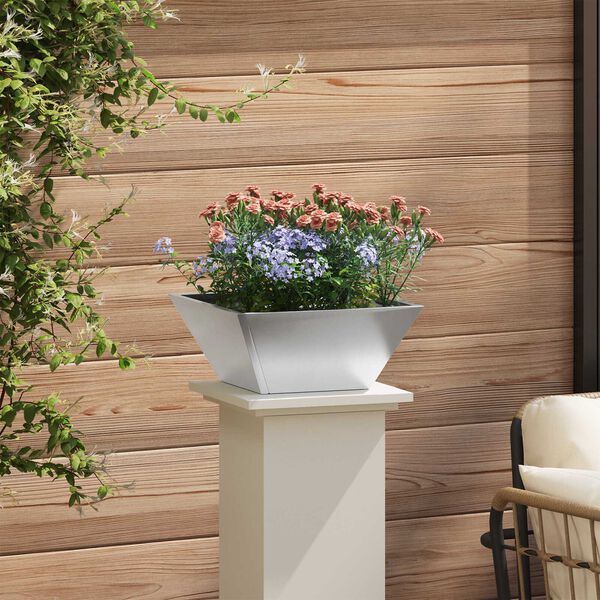 vidaXL Γλάστρα Κήπου 35x35x15 εκ. Ανοξείδωτο Ατσάλι