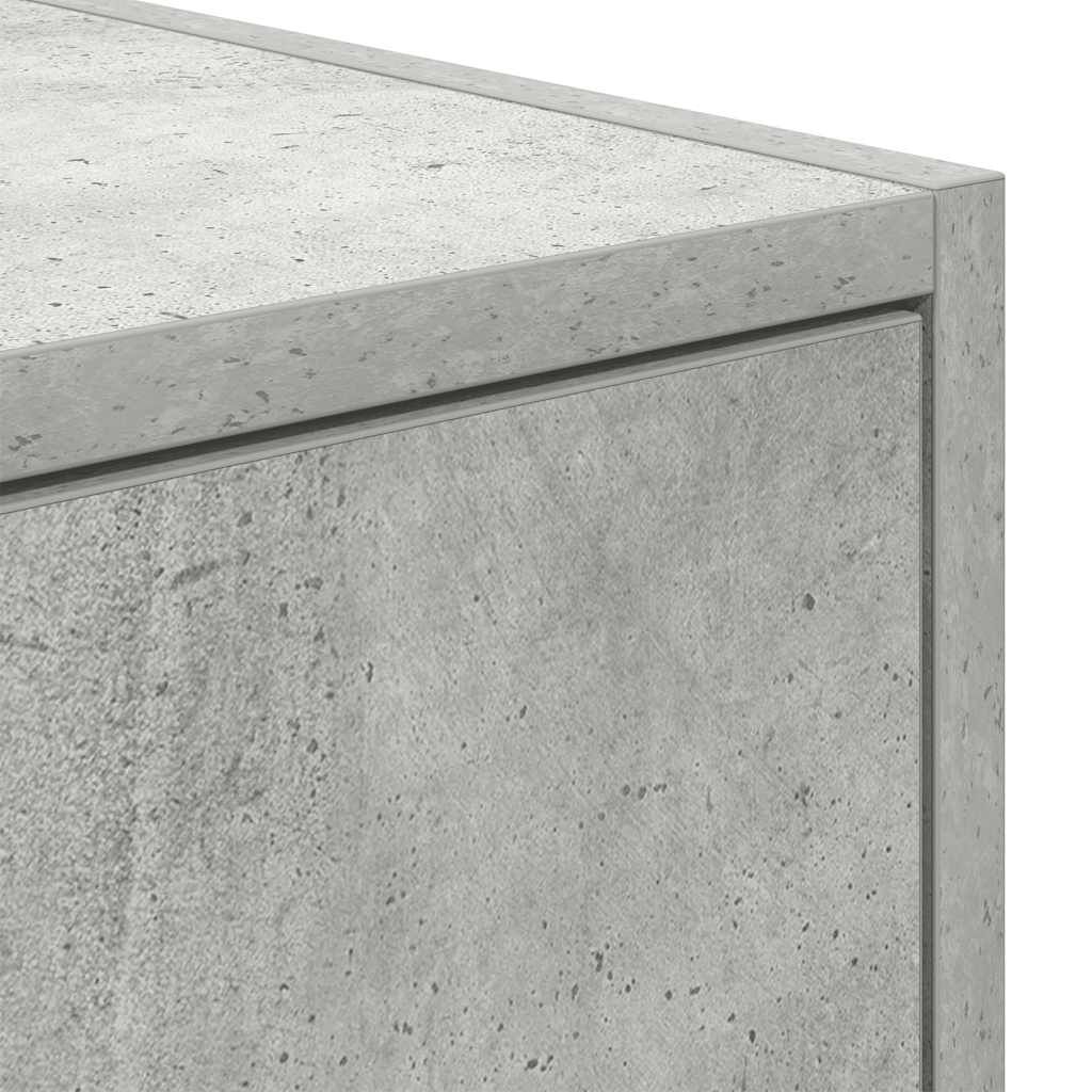 vidaXL Έπιπλο Τηλεόρασης Γκρι Σκυροδέματος 80x31x25,5εκ. Επεξεργ. Ξύλο