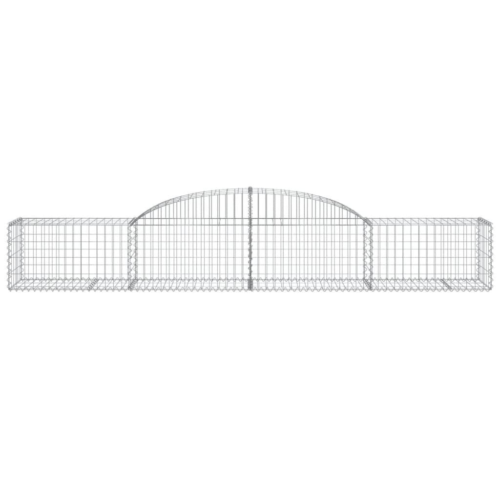 vidaXL Συρματοκιβώτια Τοξωτά 10 τεμ. 300x50x40/60 εκ. Γαλβαν. Ατσάλι