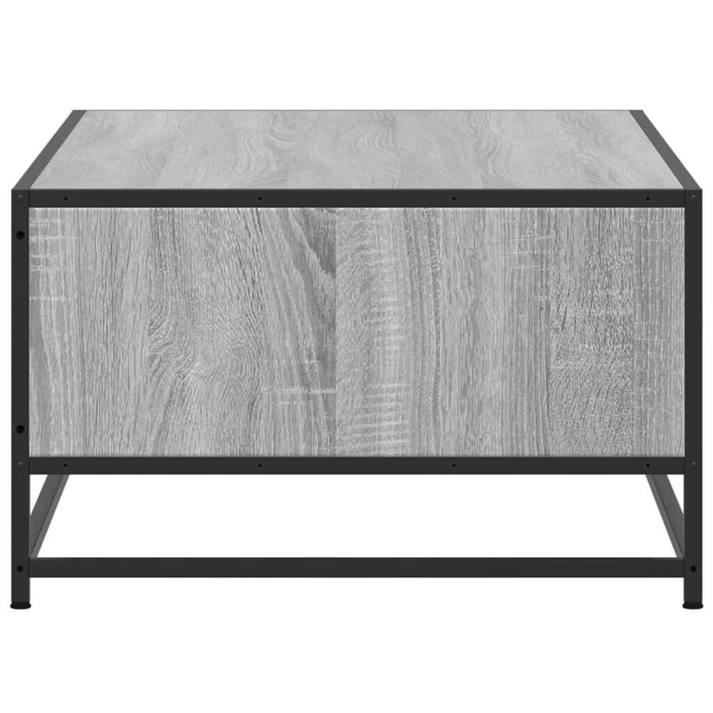 vidaXL Τραπεζάκι Σαλονιού Γκρι Sonoma 100x57x35 εκ Επεξ Ξύλο + Μέταλλο