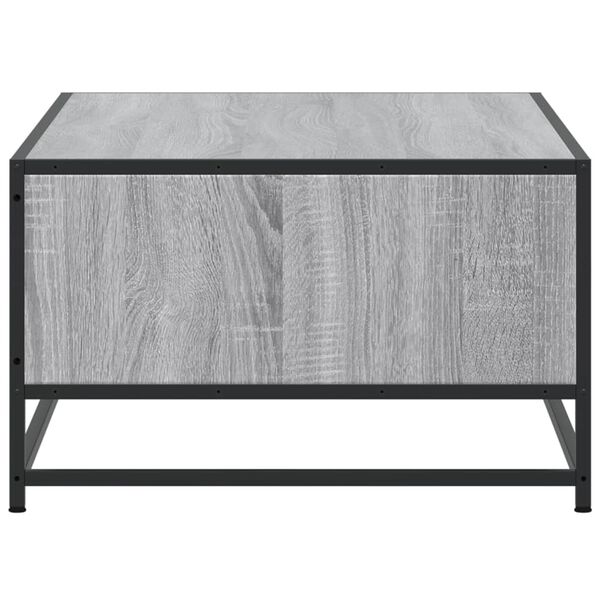 vidaXL Τραπεζάκι Σαλονιού Γκρι Sonoma 100x57x35 εκ Επεξ Ξύλο + Μέταλλο