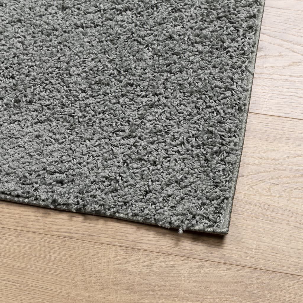 vidaXL Χαλί Shaggy PAMPLONA με Ψηλό Πέλος Μοντέρνο Πράσινο 120x170 εκ.