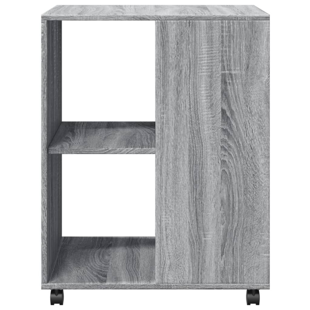 vidaXL Βοηθητικό Τραπέζι με Ρόδες Γκρι Sonoma 55x60x78 εκ Επεξ. Ξύλο